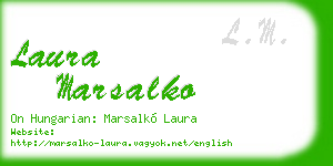 laura marsalko business card